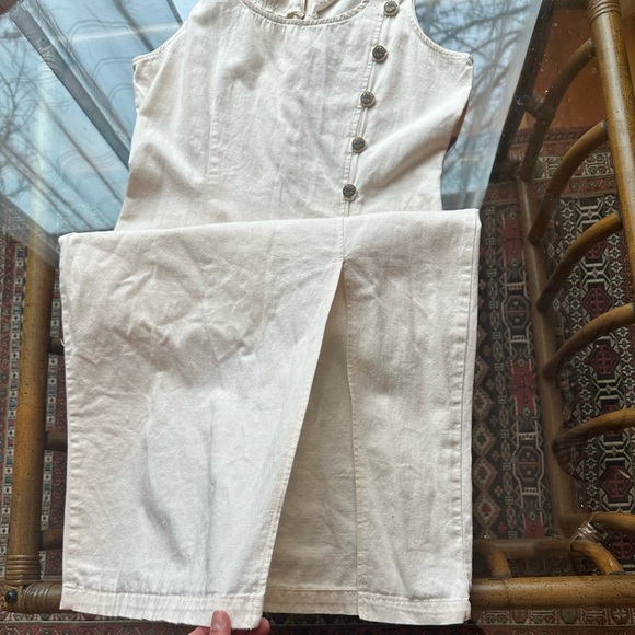 Vintage 90s canvas button down pencil dress - Picture 4 of 6